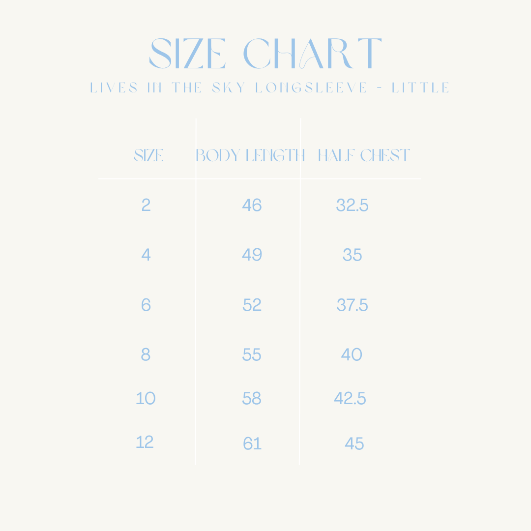 Lives In The Sky Graphic Longsleeve Tee - Little