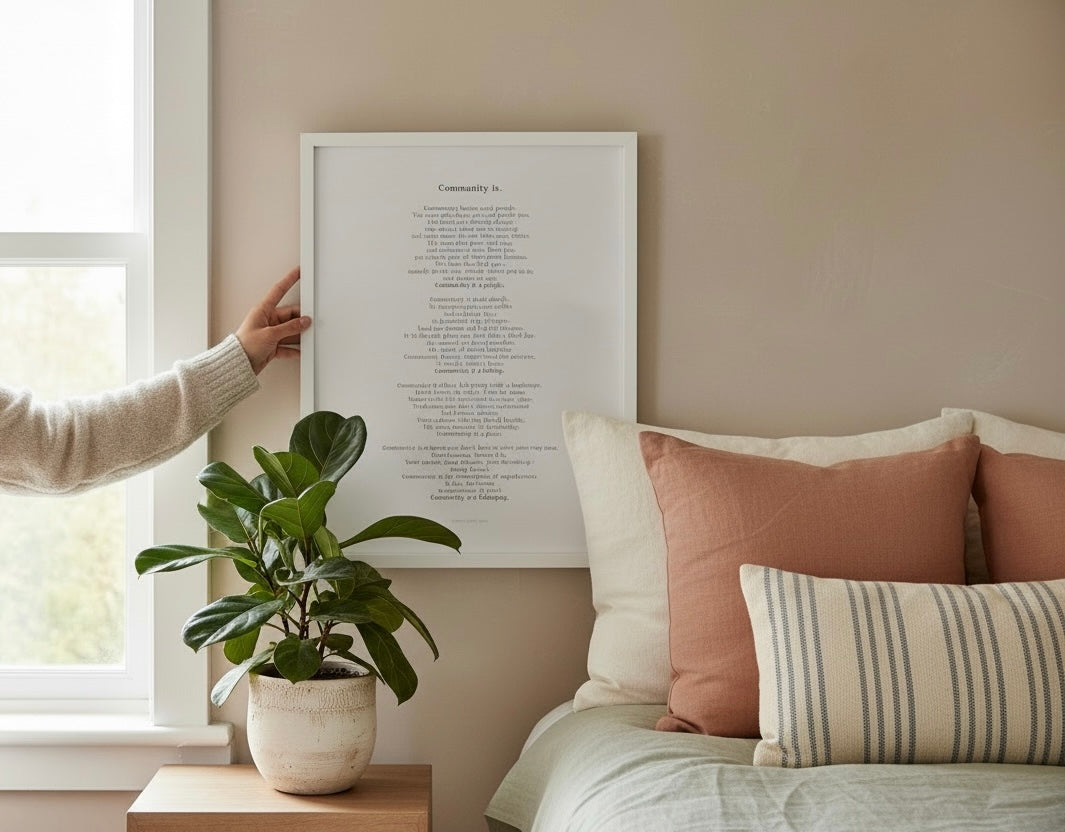 Community is… | A Keepsake Poem Print